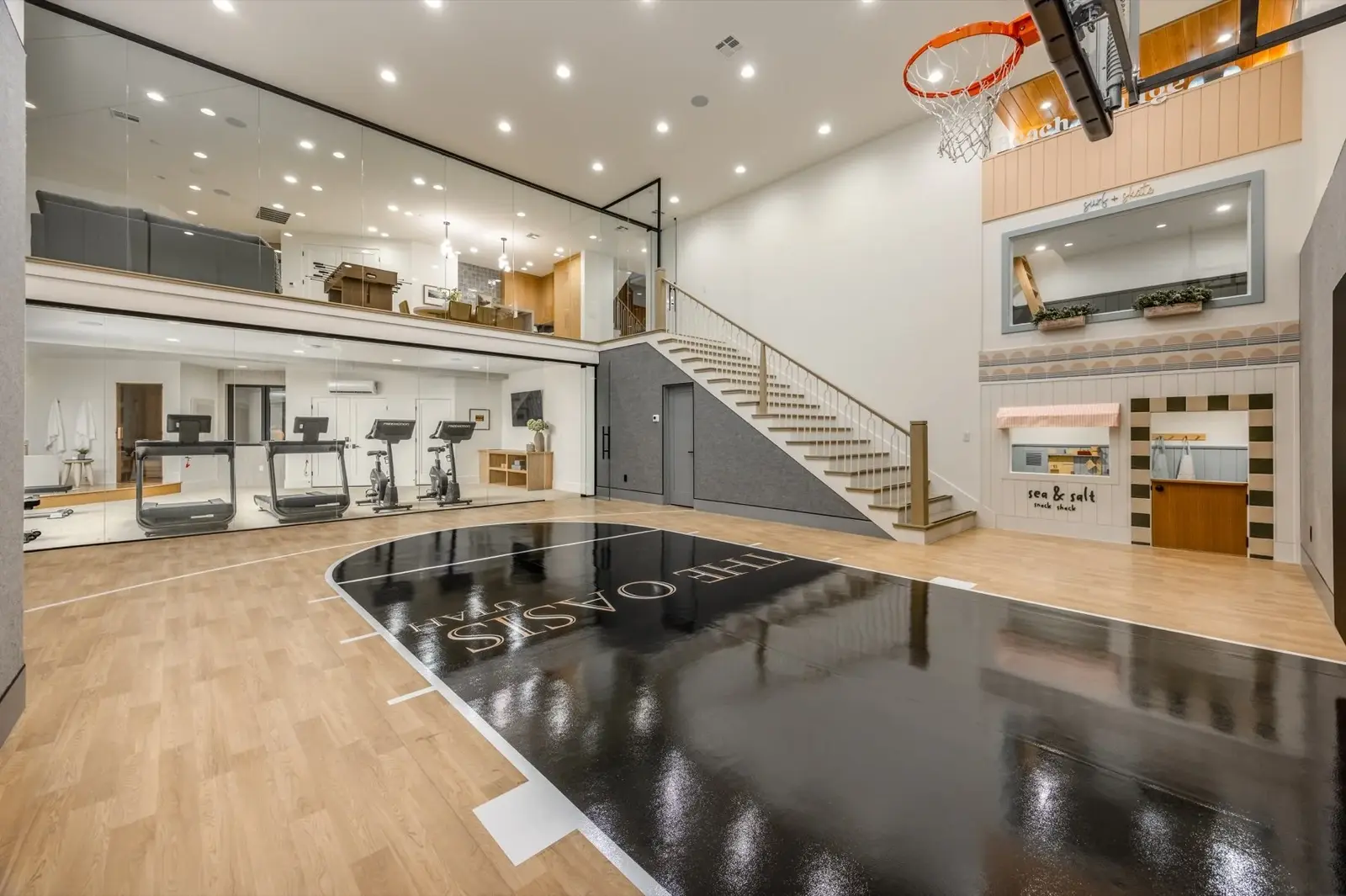The Oasis Utah — Indoor basketball court and recreation space