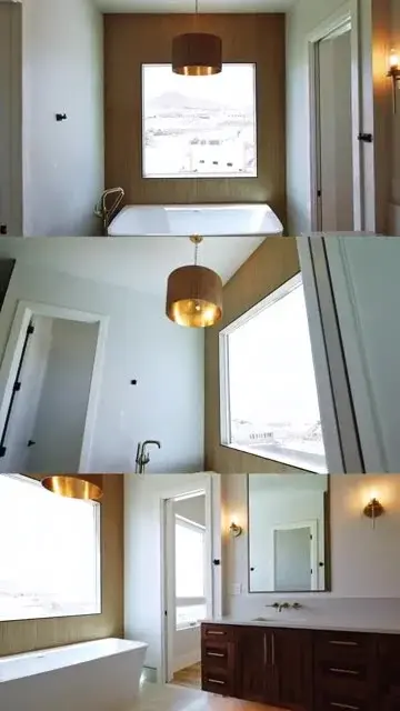Still from Sam Reed vertical property reel showing a bathtub and vanity