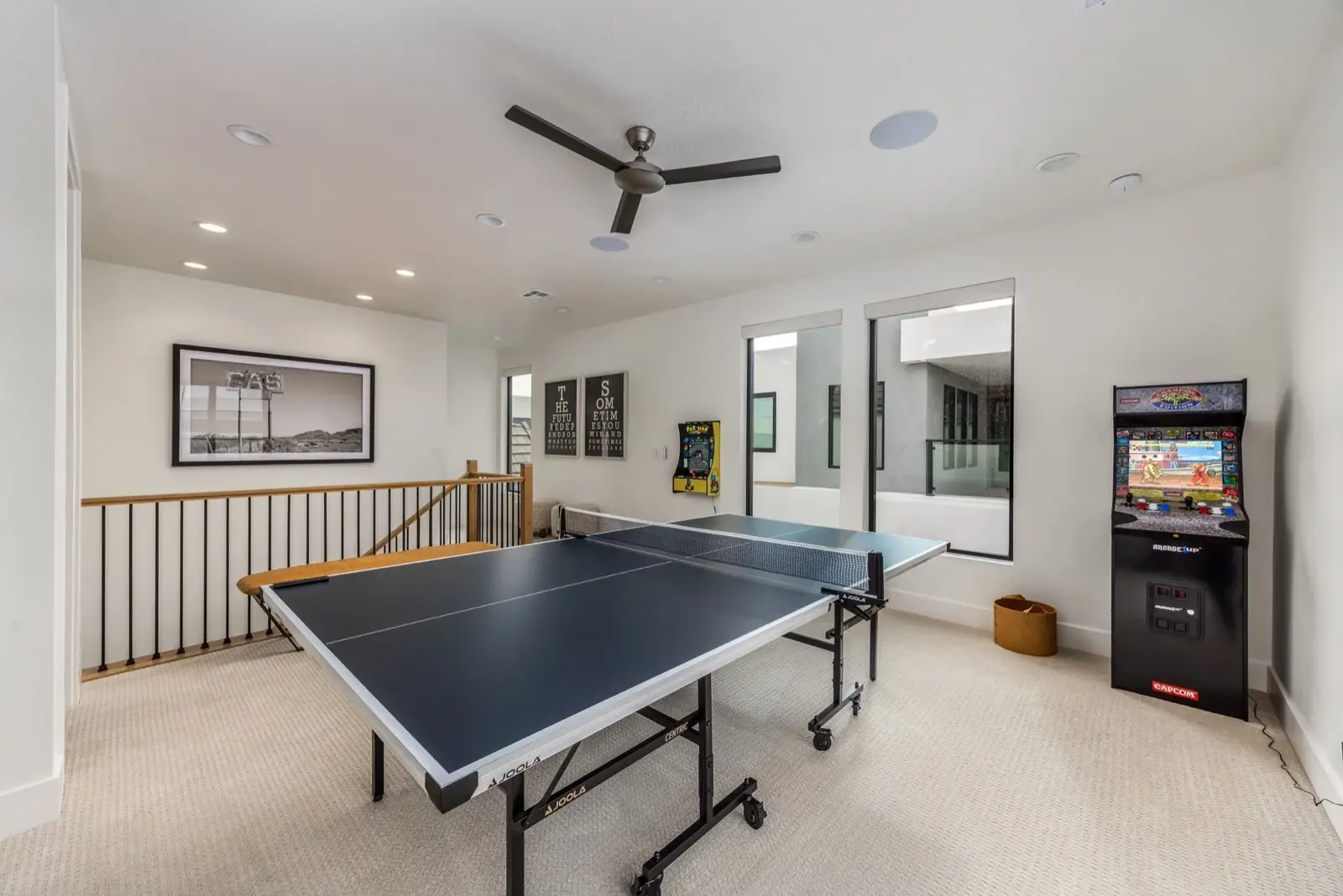 Lula Bay — Ping-pong table and arcade game in the recreation area